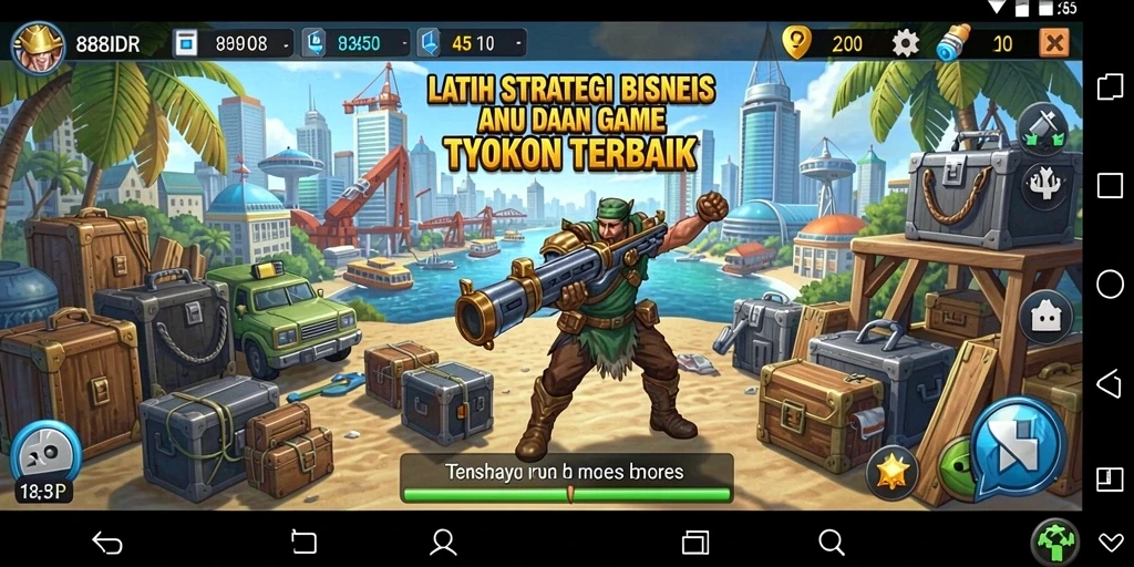 Tampilan gameplay 888IDR dengan elemen Tycoon yang menarik.