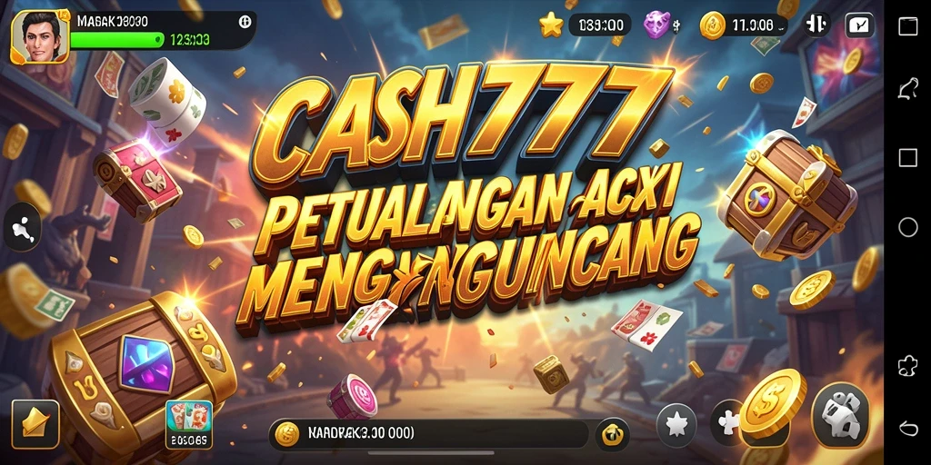 Tampilan gameplay ACTION menegangkan dalam CASH777 dengan grafik luar biasa.
