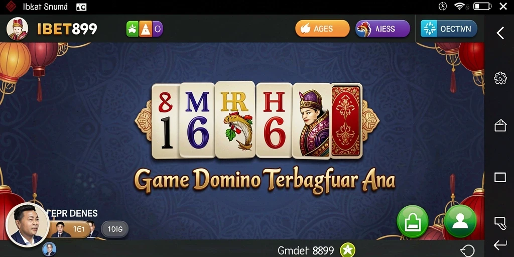 Tampilan menarik dari gameplay Domino di IBET899.