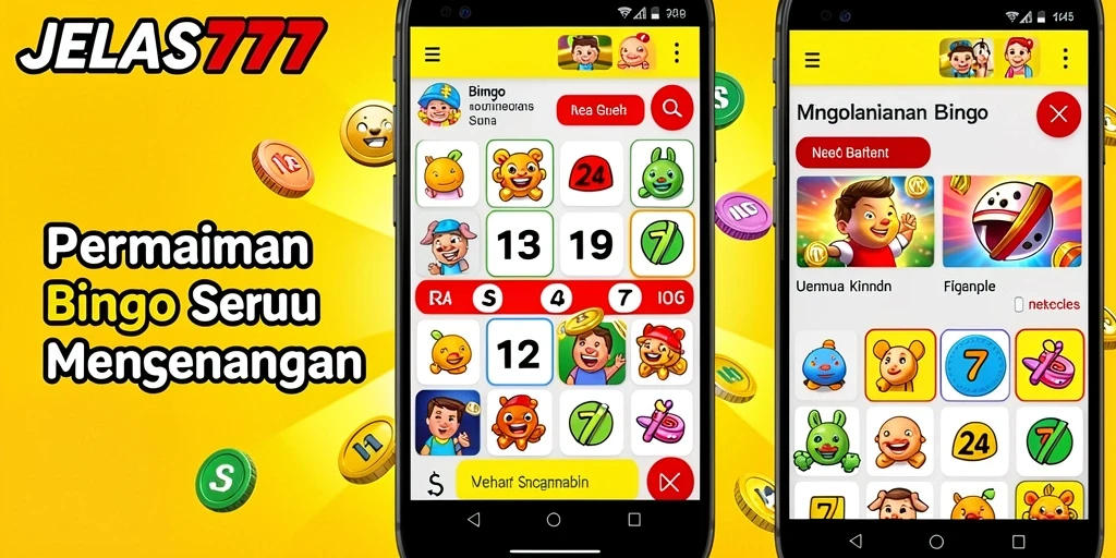 Tampilan gameplay seru dari JELAS777 dengan fitur Bingo yang menarik.