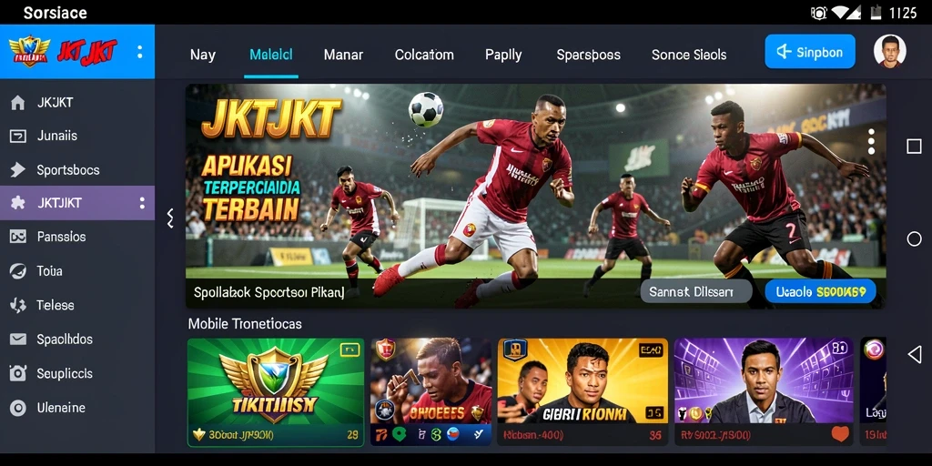 Tampilan gameplay menarik dalam aplikasi Sportsbook JKTJKT.