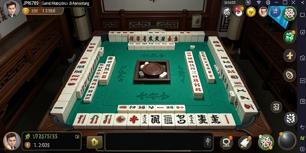 Tampilan gameplay menarik dari aplikasi Mahjong JP6789.