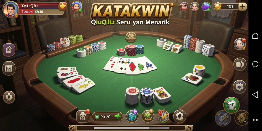 Gameplay KATAKWIN yang seru dan kompetitif di QiuQiu.