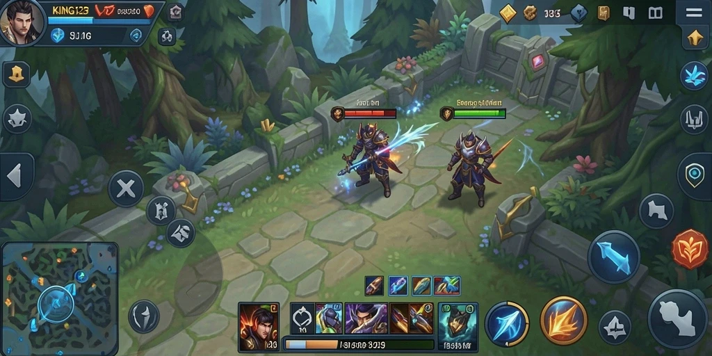 Tampilan gameplay KING123 yang menantang dan seru.
