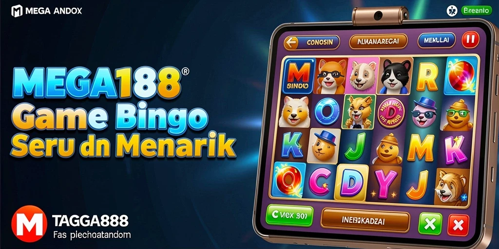 Tampilan permainan Bingo seru di MEGA188.