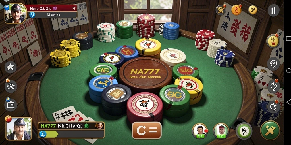 Screenshot NA777 menampilkan gameplay QiuQiu yang seru.
