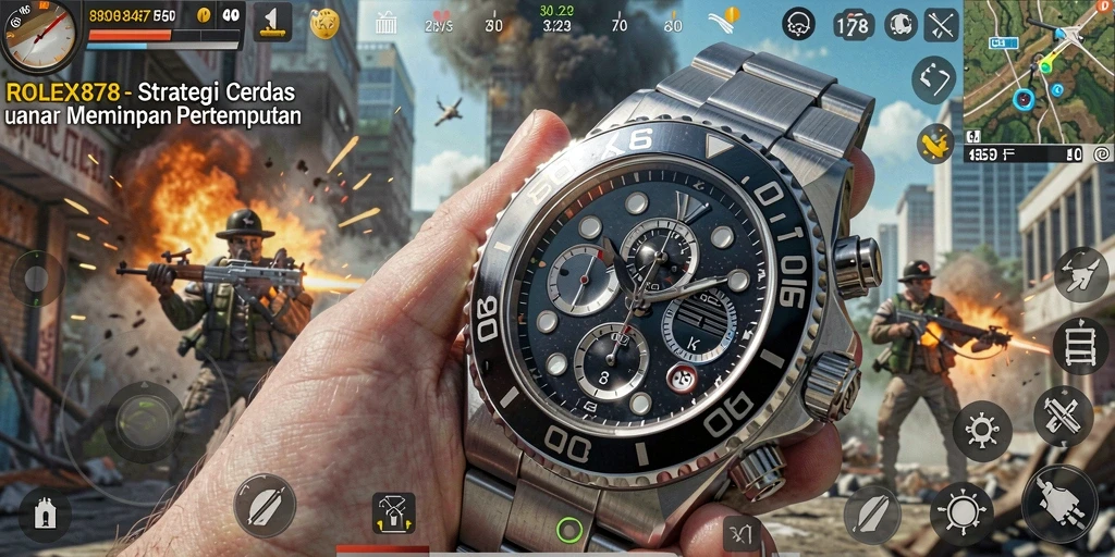 Tangkapan layar gameplay menunjukkan pertempuran strategi yang mendalam.