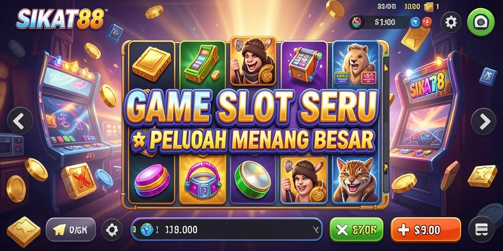 Screenshot gameplay SIKAT88 menampilkan suasana Slot yang seru.