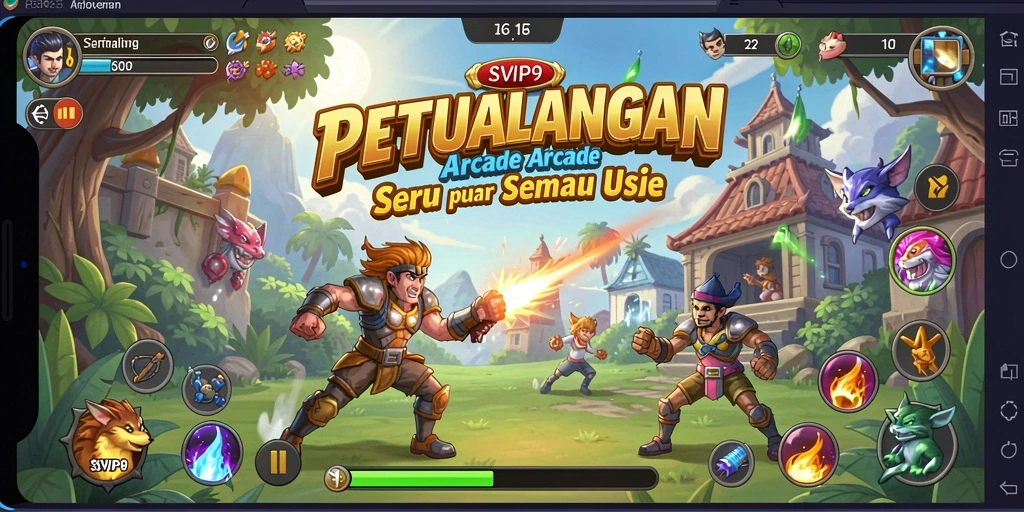 Tampilan gameplay seru dan penuh warna di SVIP9.
