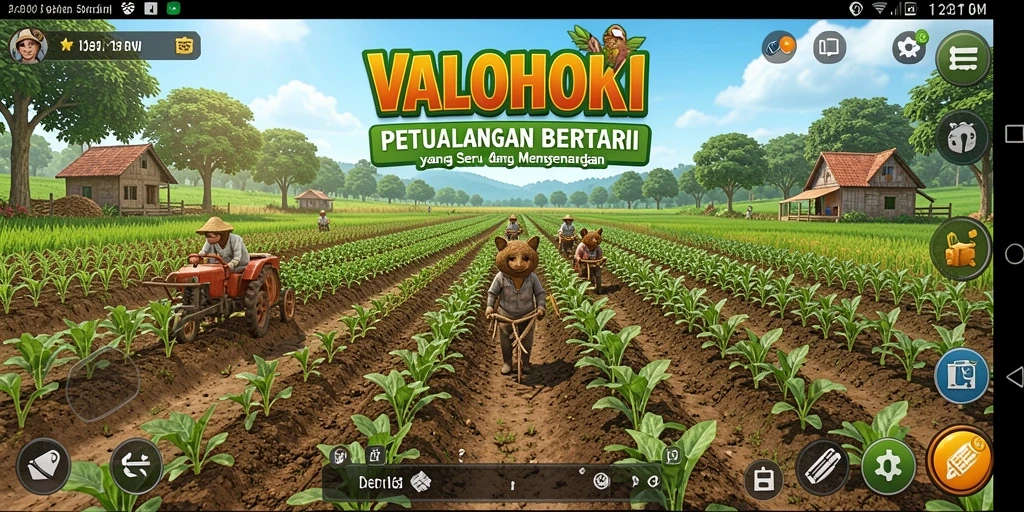 Tampilan gameplay <strong>VALOHOKI</strong> yang penuh warna dan menarik.