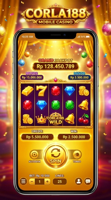 Screenshot dari berbagai kategori aplikasi di corla188.